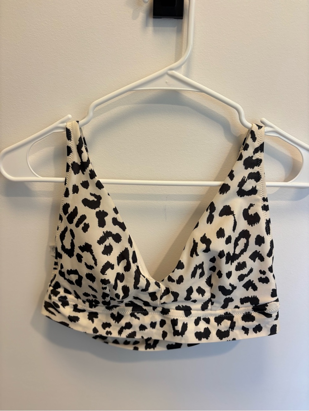 Black and White Leopard Print Bikini
